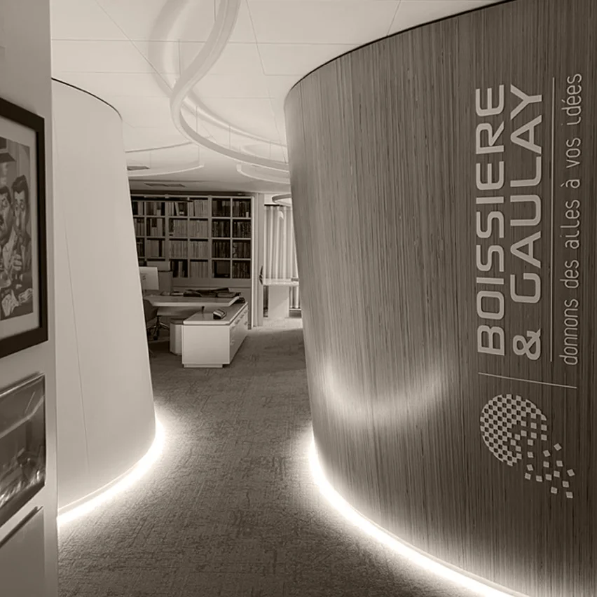 Bureau de l’agence BOISSIERE & GAULAY, architectes d’intérieur à Rennes